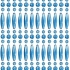 Vliegengordijn op maat: kralen recht blauw transparant